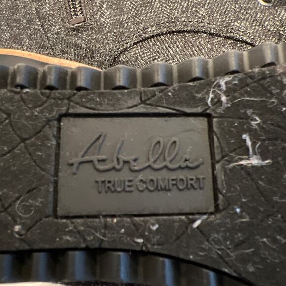 Abella True Comfort Women's Side Zip Zeta Shoe Ankle Wedge Boot Size 6 Gray - Picture 8 of 9